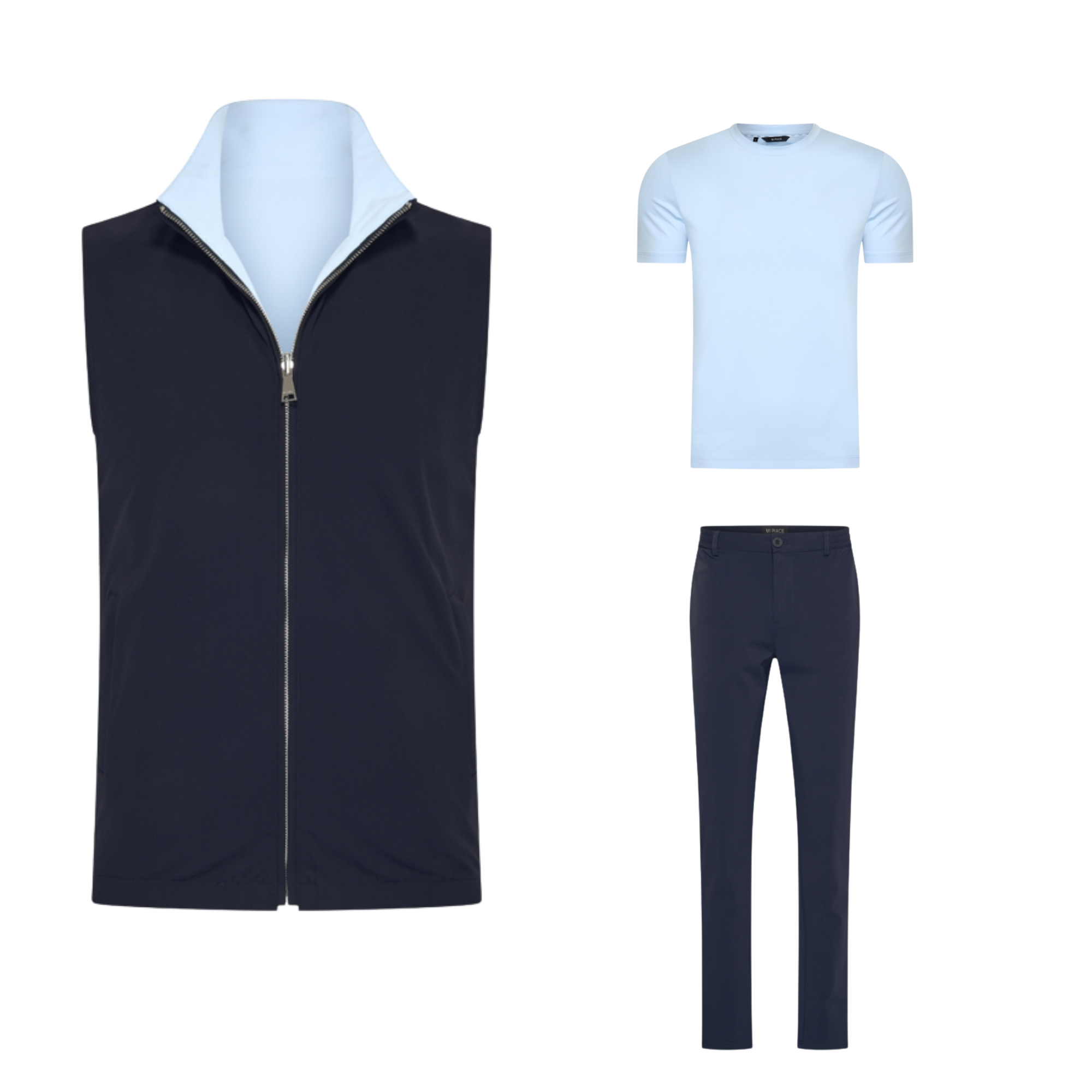 Deep Navy x Sky Blue (T-Shirt)