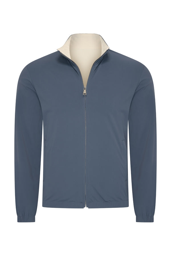 Reversible Jacket Steel Blue x Soft Sand
