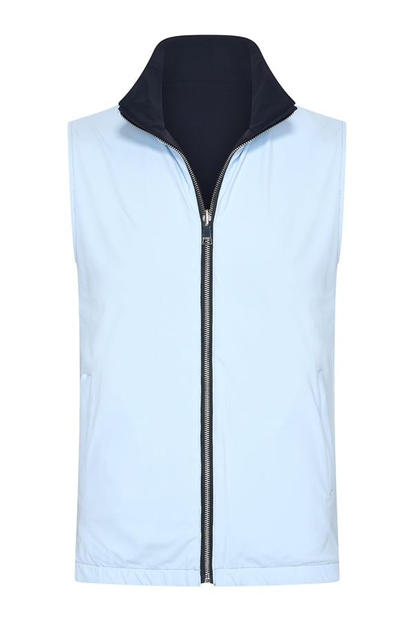 Reversible Gilet – Deep Navy x Sky Blue