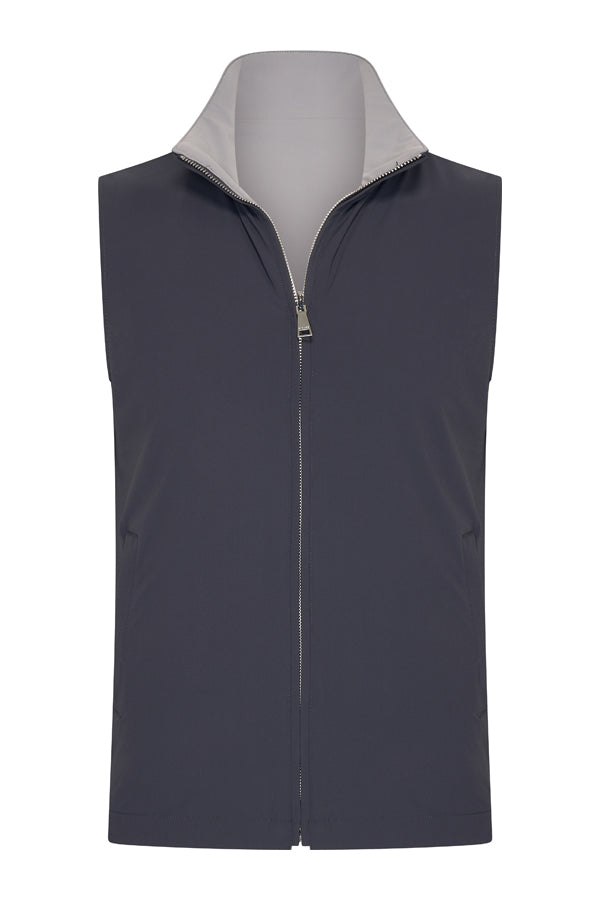 Reversible Gilet – Graphite Grey x Stone Grey