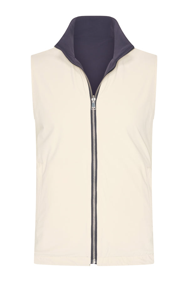 Reversible Gilet Deep Navy X Soft Sand