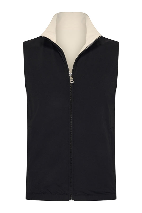 Reversible Gilet – Onyx Black x Soft Sand