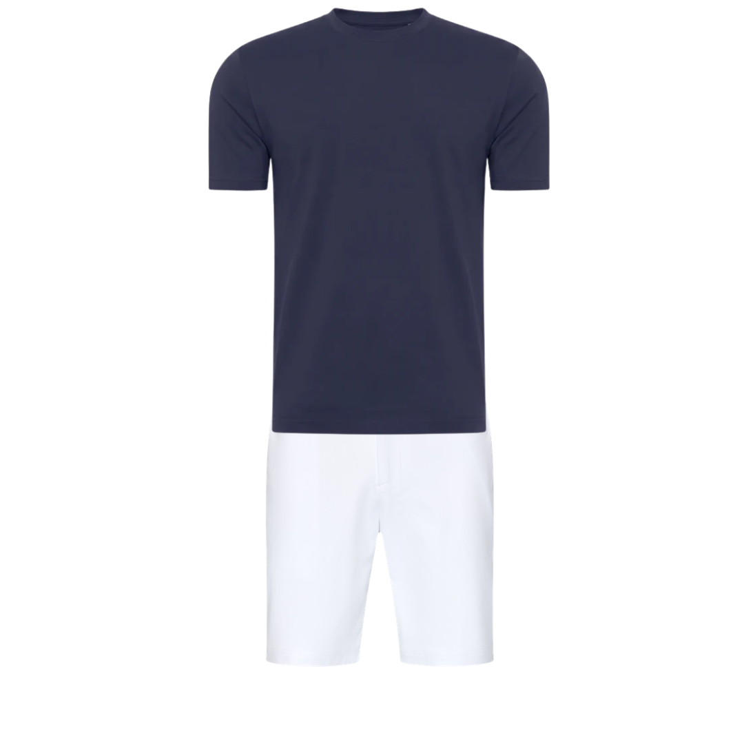 Aley & Co Summer Set Ivory White × Deep Navy